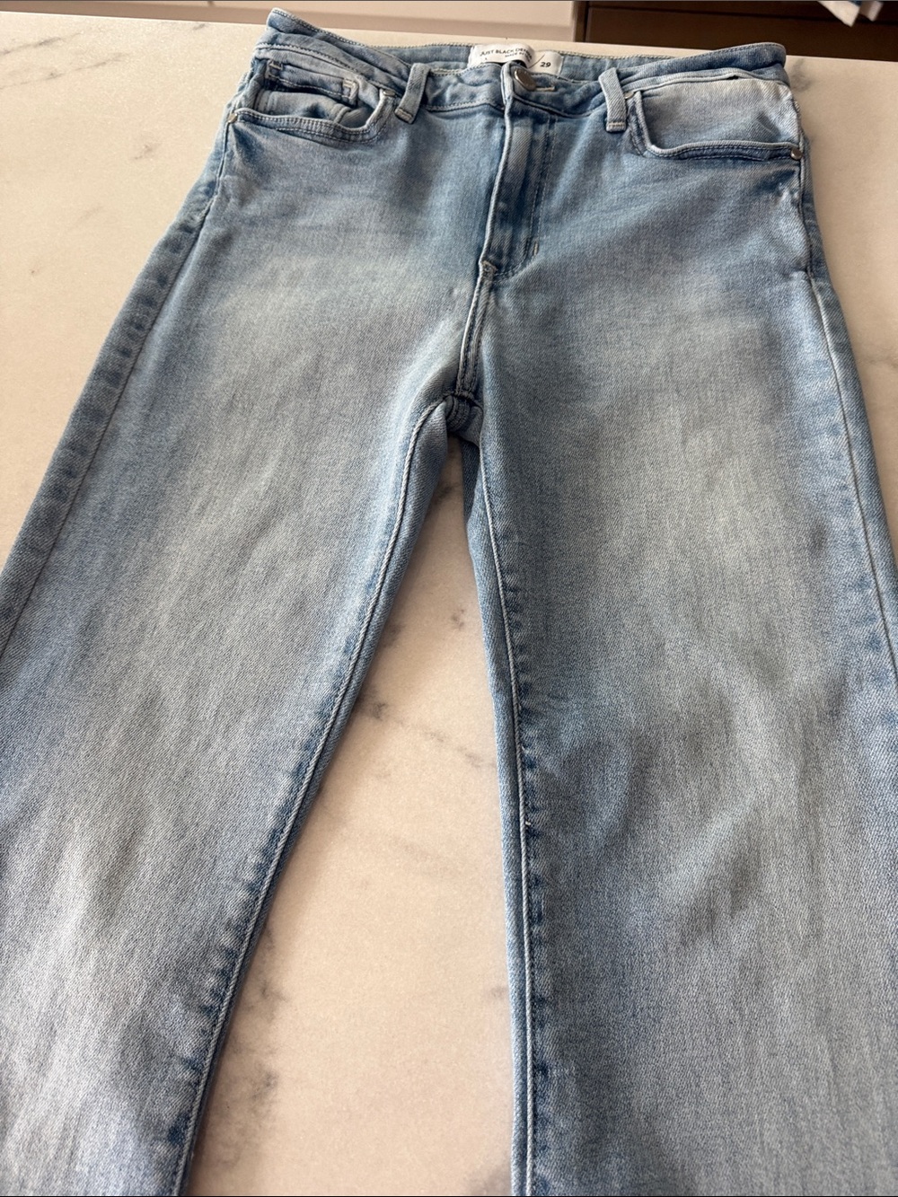 Just Black Women's Light Blue Wide Leg Jeans